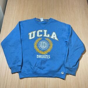 Russell Athletic Sweatshirt Mens UCLA Bruins Blue Crewneck Pullover Small